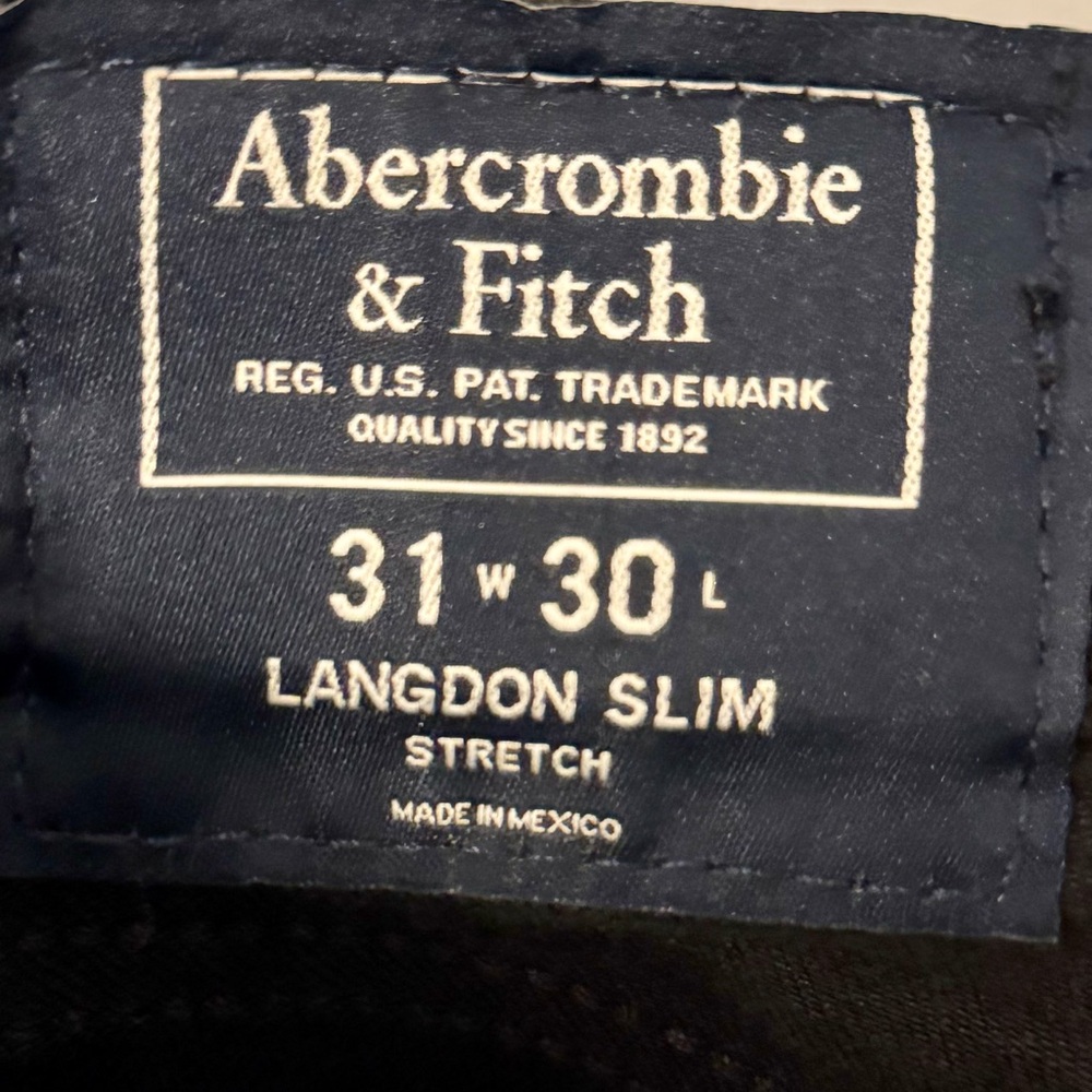 Abercrombie & Fitch Women’s Langdon Slim Stretch Black‎ Size 31x30 - Picture 3 of 10